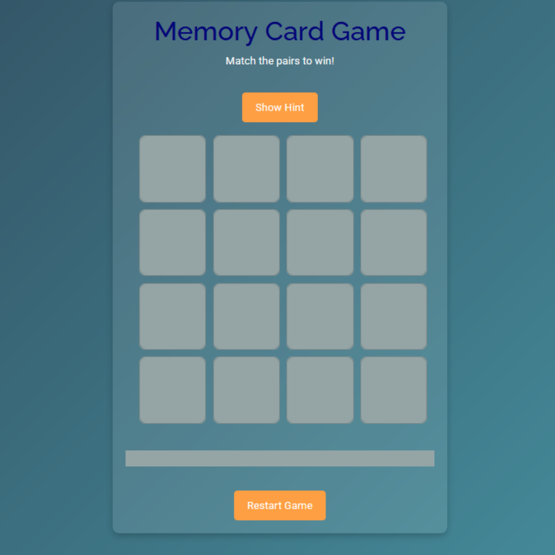 memory card game - thinkofgames